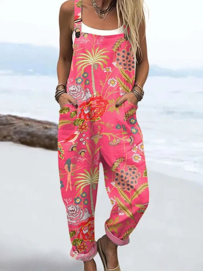 Solaya Tropical Bloom Dungarees