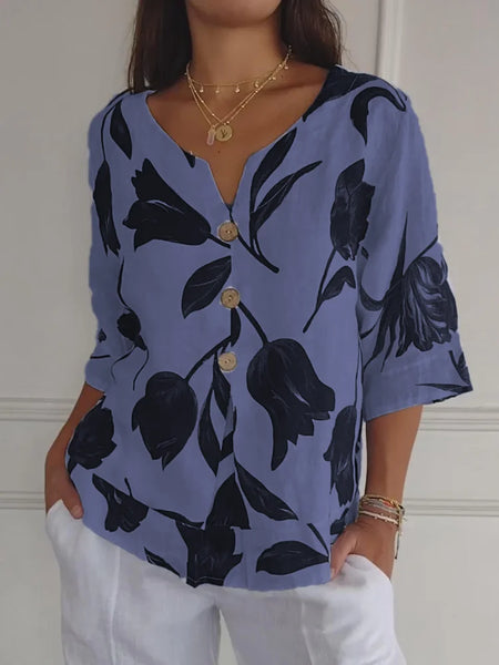 Gianna |  Petal-Detail Blouse