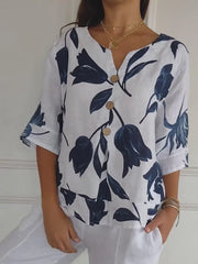 Gianna |  Petal-Detail Blouse