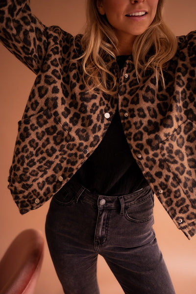 Luna | Trendy Jasje met Luipaardprint